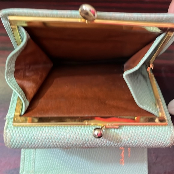 Salvatore Ferragamo Wallet Purse Vera Green Woman Authentic - Picture 6 of 12